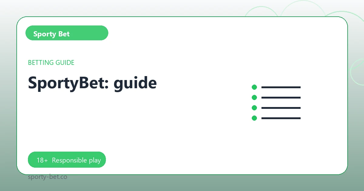 SportyBet: guide - Sporty Bet guide