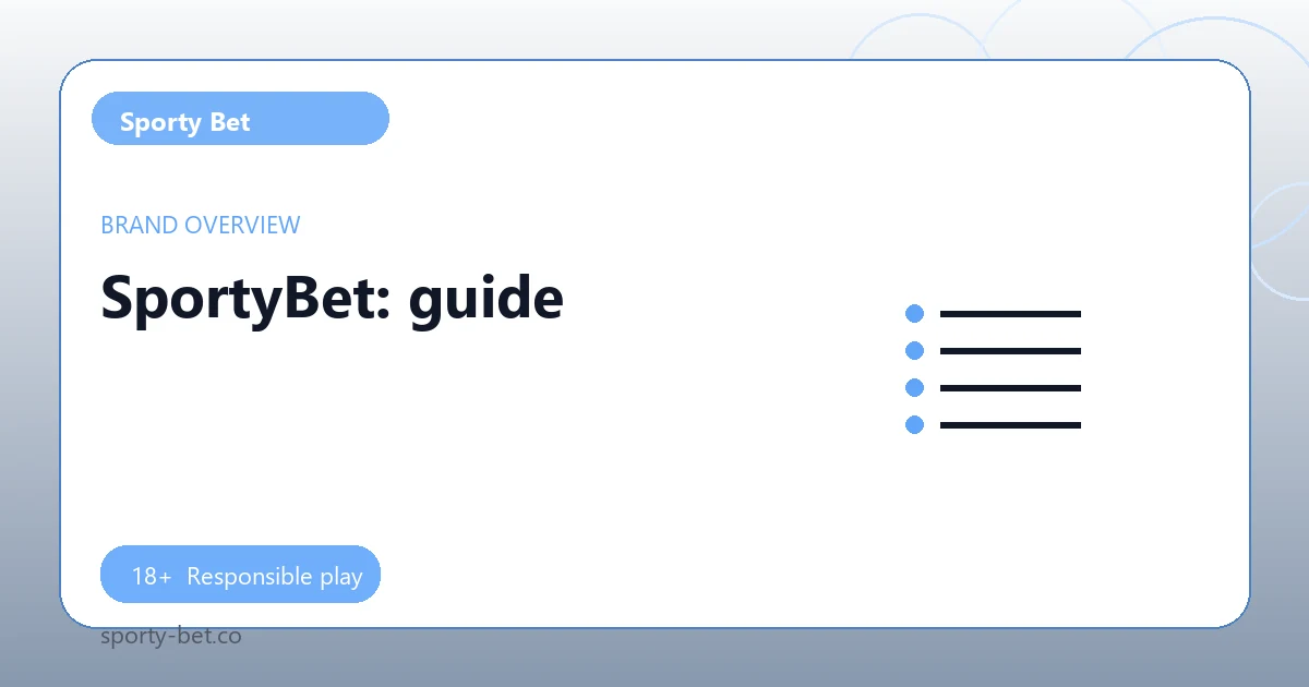 SportyBet: guide - Sporty Bet guide