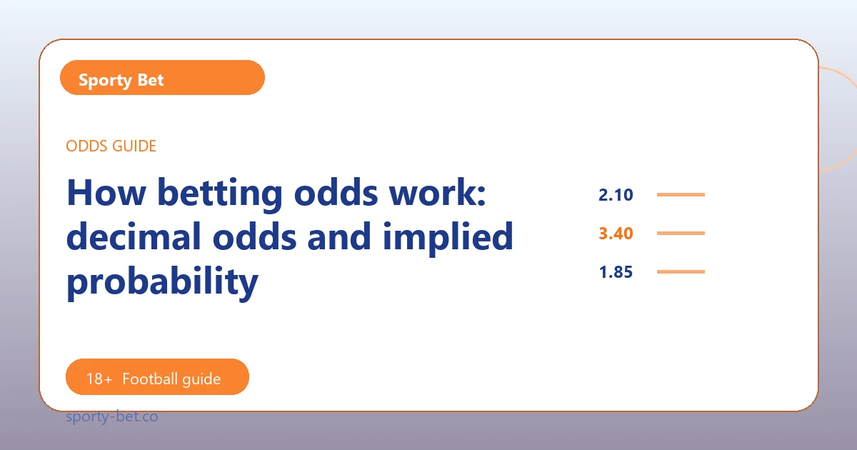 How betting odds work: decimal odds and implied probability - Sporty Bet football guide